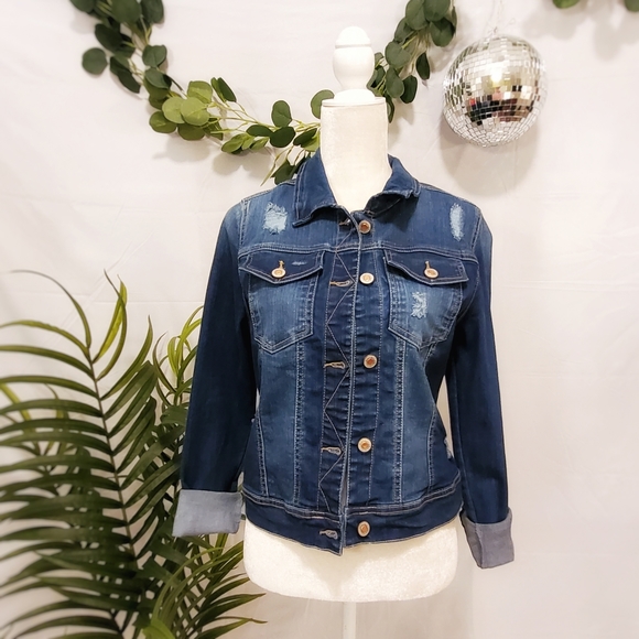 Wax Jean Jackets & Blazers - Wax Jean Dark Wash Denim Jacket